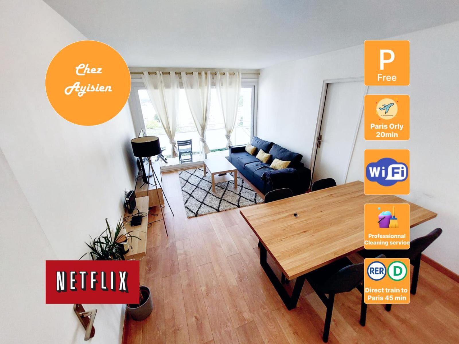 Beautiful & Cosy 3 Bedrooms Full Accommodation Ris-Orangis Esterno foto